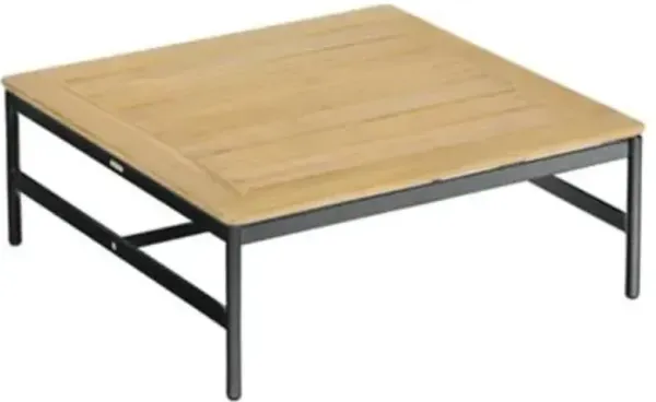 Around Square Outdoor Coffee Table with Teak Top