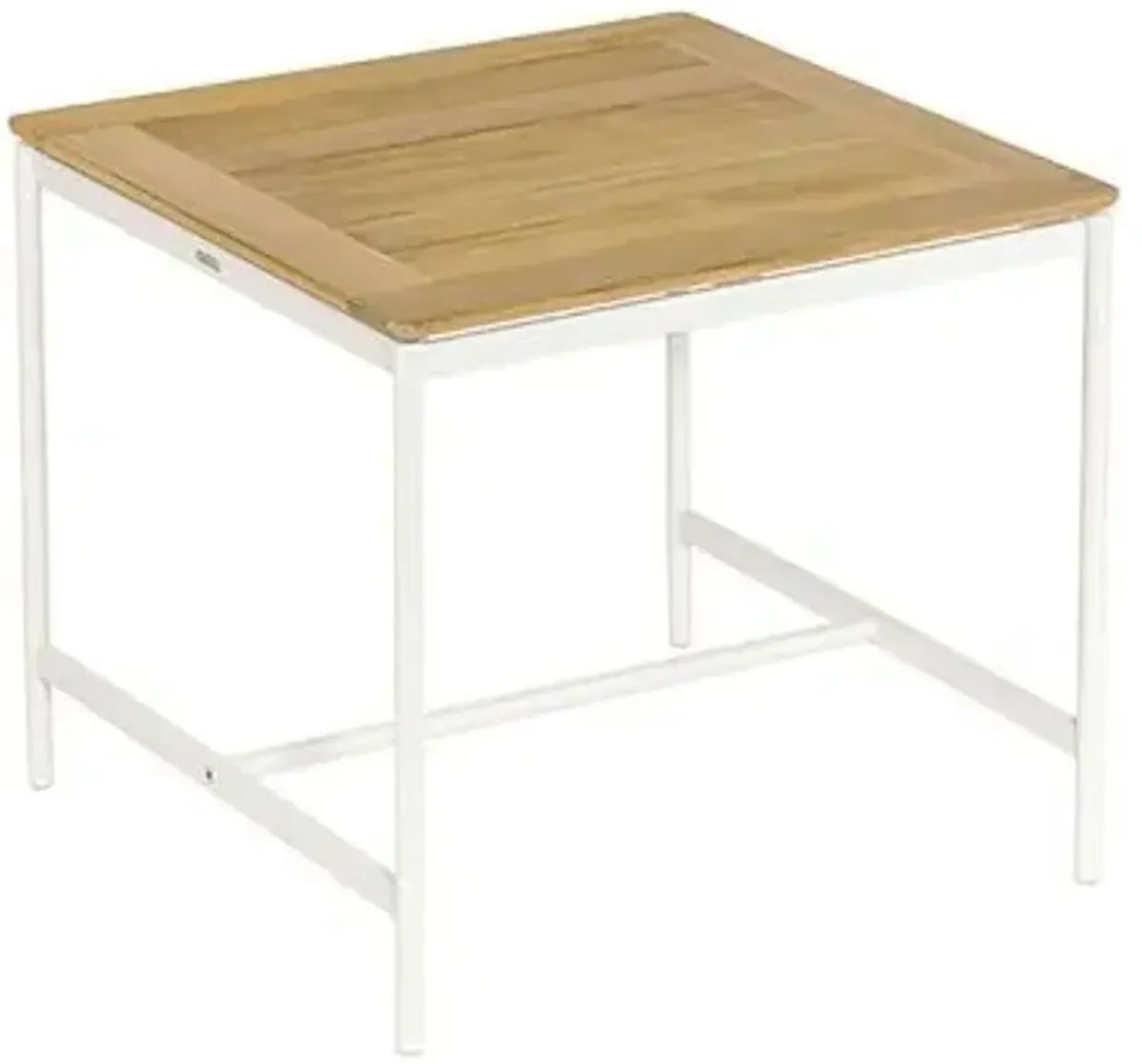 Around Outdoor Side Table with Teak Top