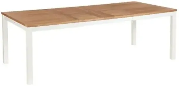 Aura Extending Outdoor Dining Table with Teak Top
