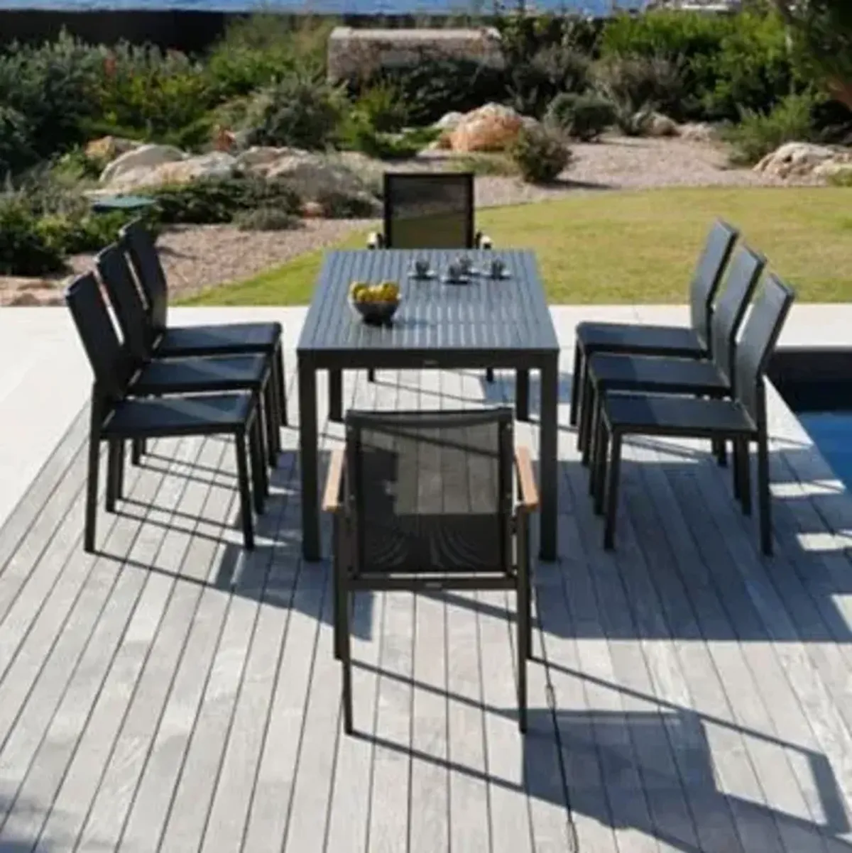 Aura Narrow Outdoor Dining Table