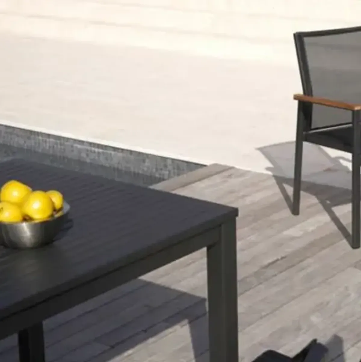 Aura Narrow Outdoor Dining Table