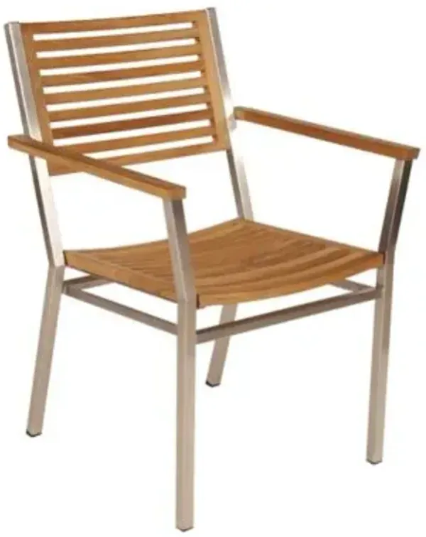 Equinox Teak Outdoor Dining Armchair
