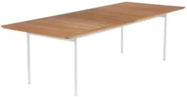 Layout Outdoor Dining Table with Teak Top