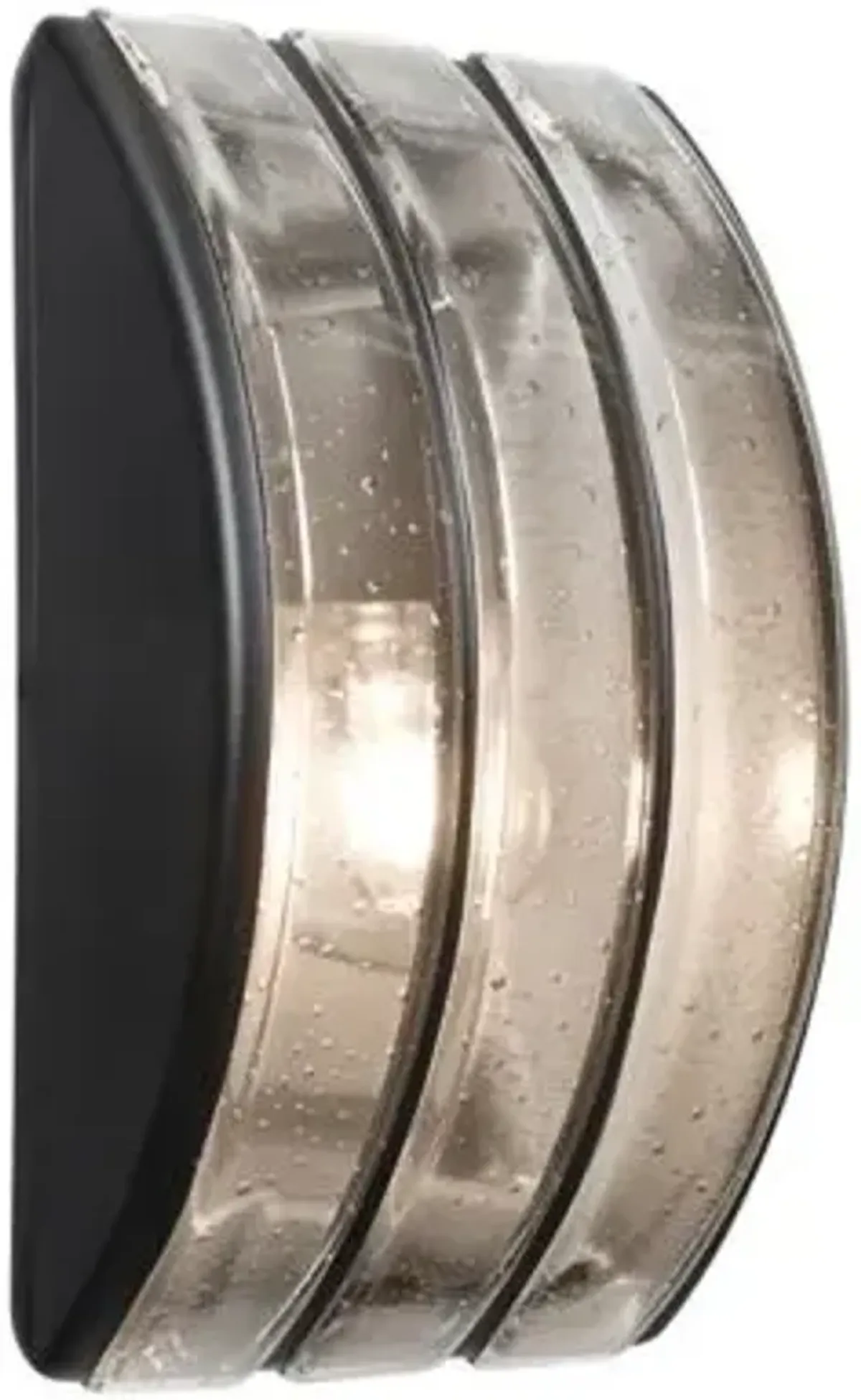 Aqua Ribbed Vertical Outdoor Wall Sconce