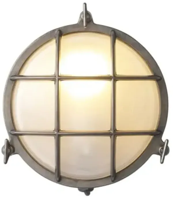 Brass Bulkhead Outdoor Wall Sconce