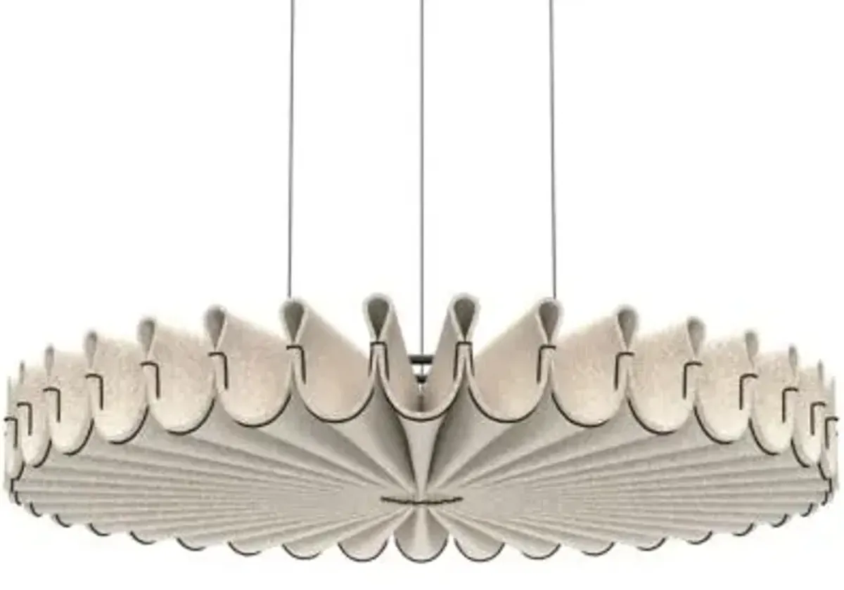 BuzziPleat Ripple Acoustic Decorative Suspended Sculpture