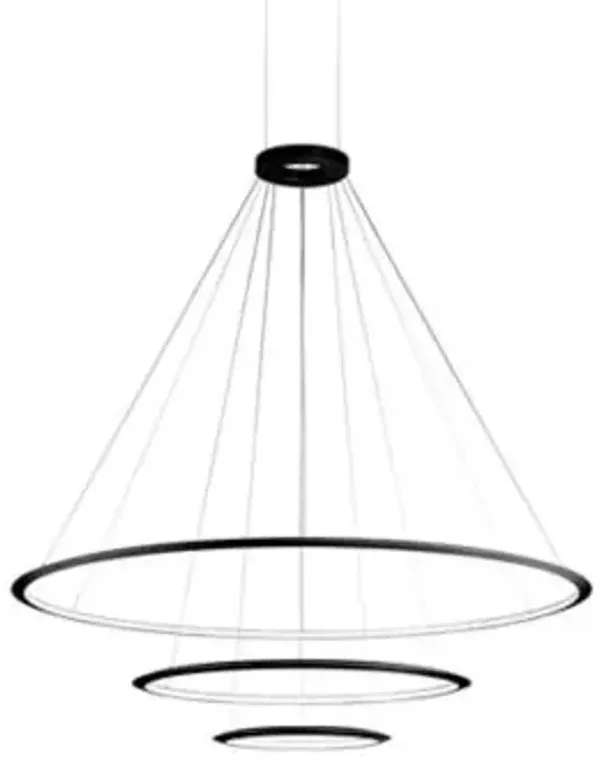Circular LED 3 Tier Chandelier