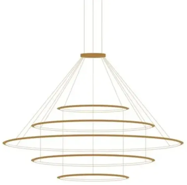 Circular LED 5 Tier Chandelier