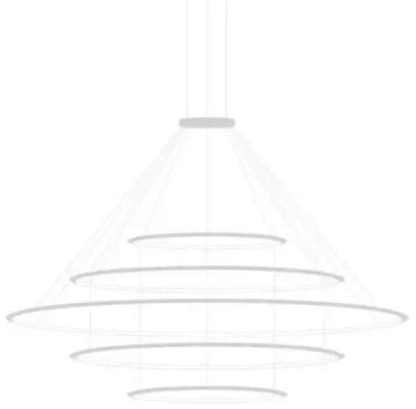 Circular LED 5 Tier Chandelier