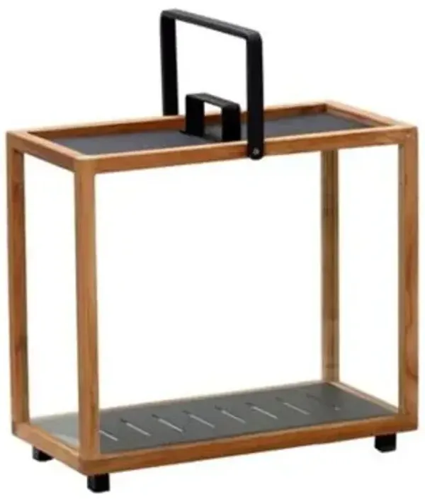 Lighthouse Lantern Teak, Rectangular