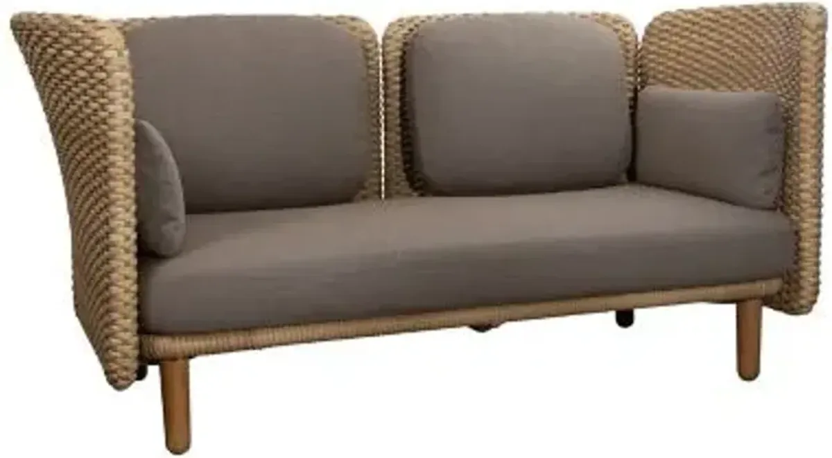 Arch Outdoor 2-Seater Sofa with Low Arm/Backrest