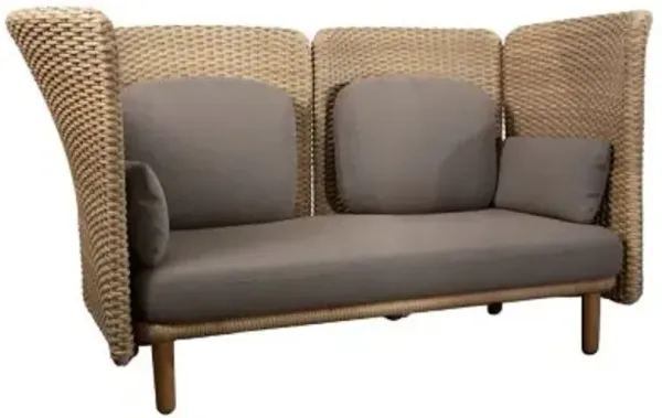 Arch Outdoor 2-Seater Sofa with High Arm/Backrest