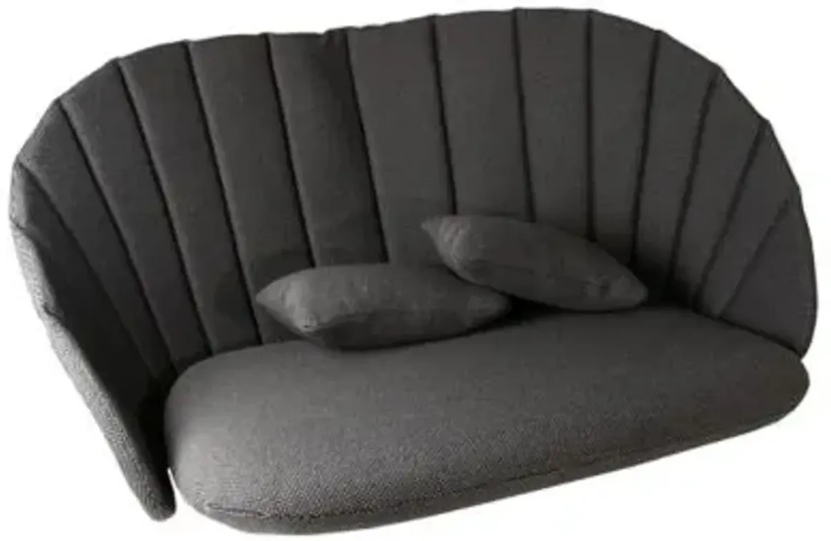 Peacock Outdoor 2-Seater Sofa Cushion Set