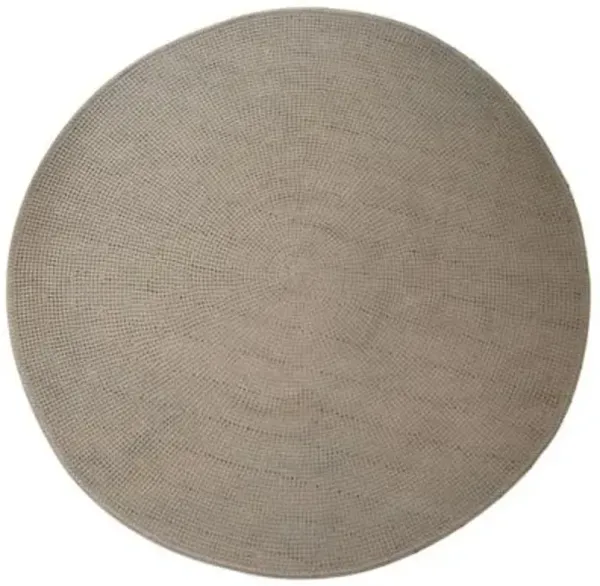 Knit Round Outdoor Rug