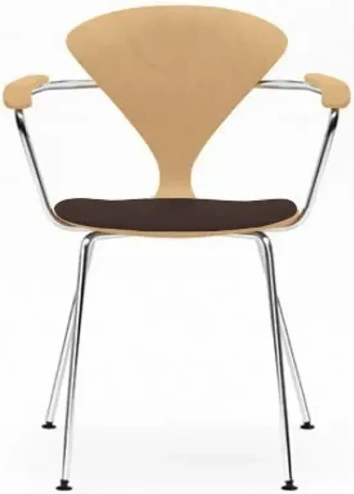 Cherner Metal Base Armchair with Seat Pad