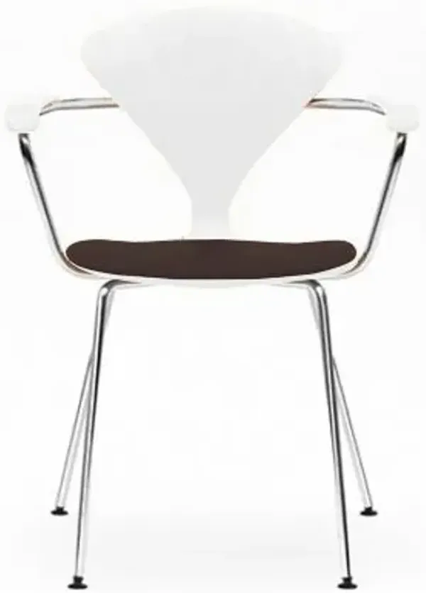 Cherner Metal Base Armchair with Seat Pad