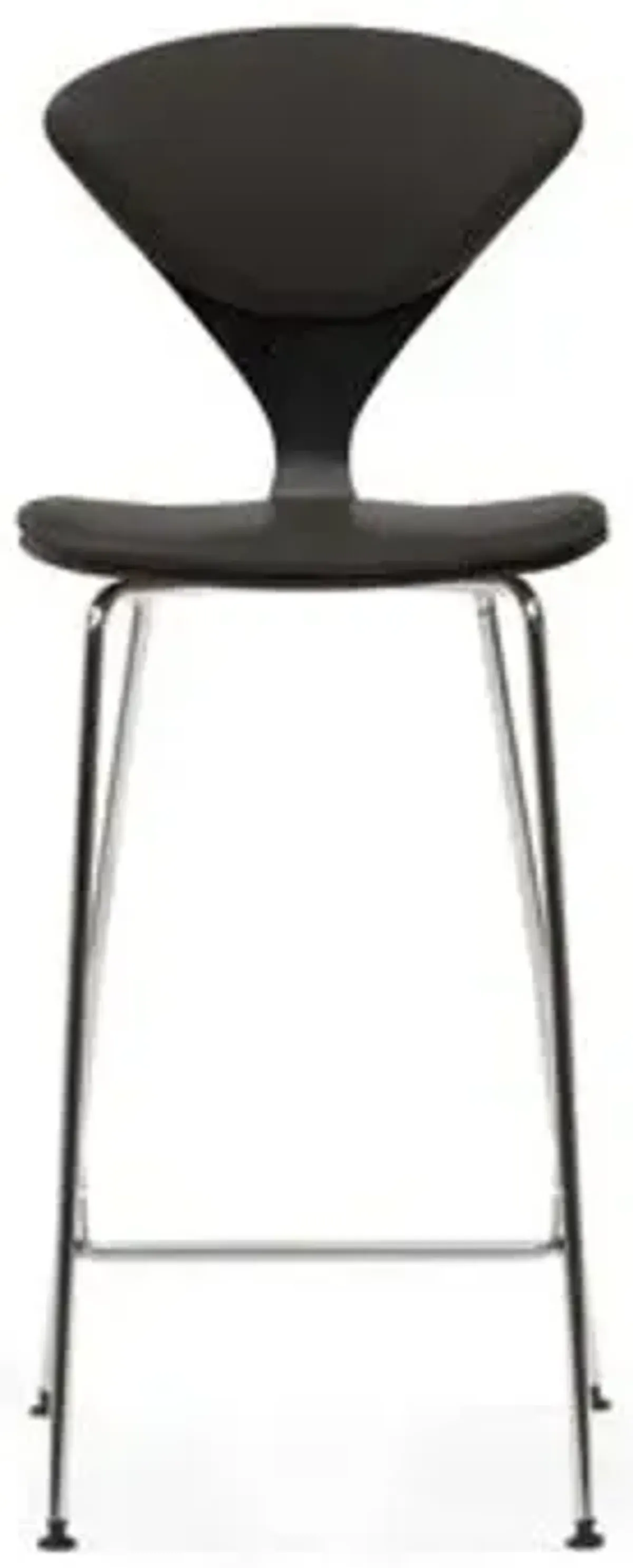 Cherner Seat and Back Upholstered Metal Base Stool