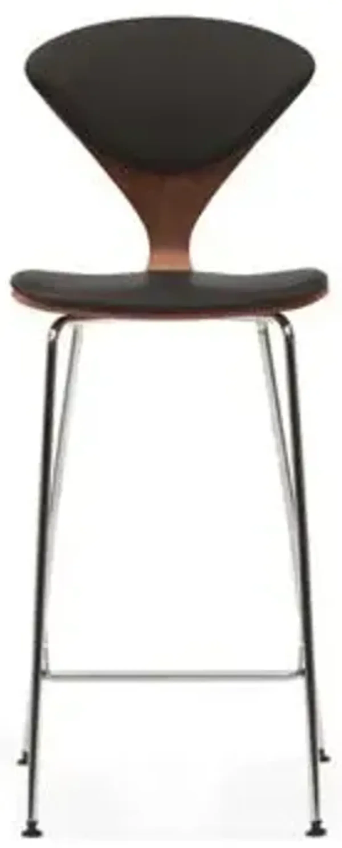 Cherner Seat and Back Upholstered Metal Base Stool
