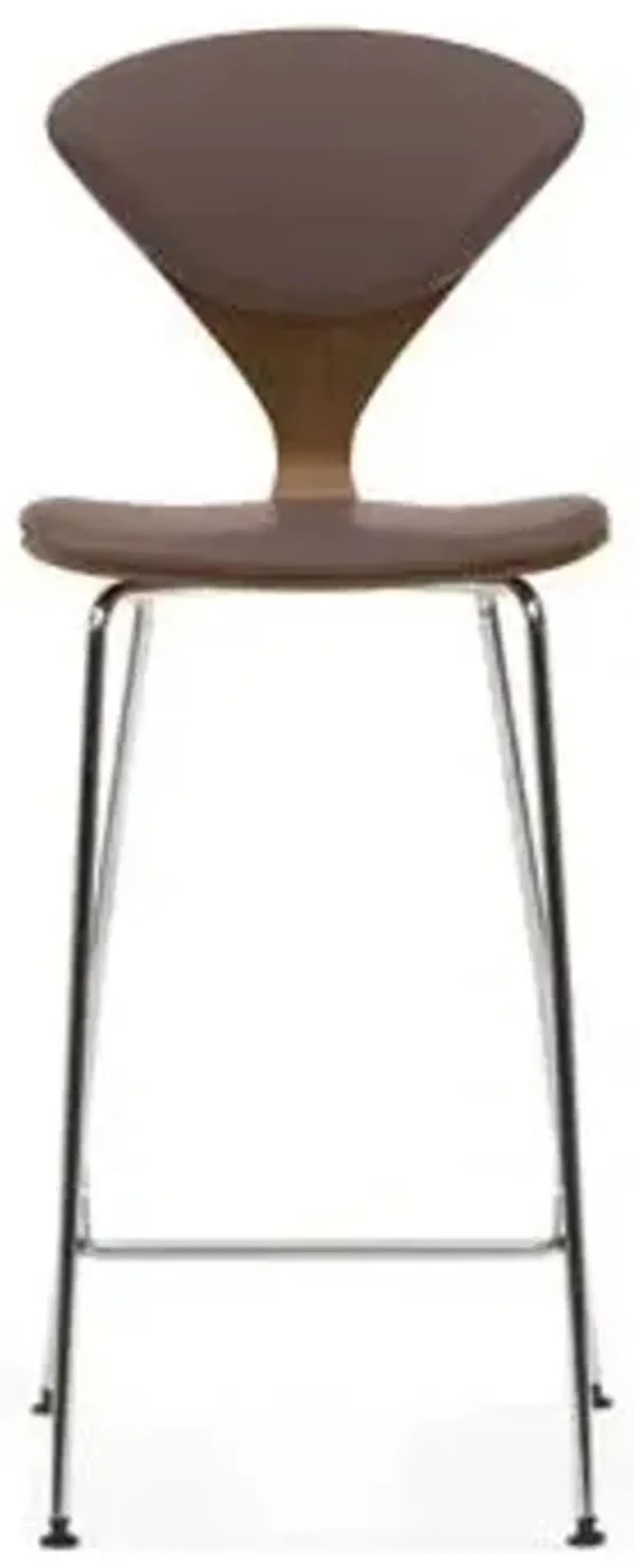 Cherner Seat and Back Upholstered Metal Base Stool