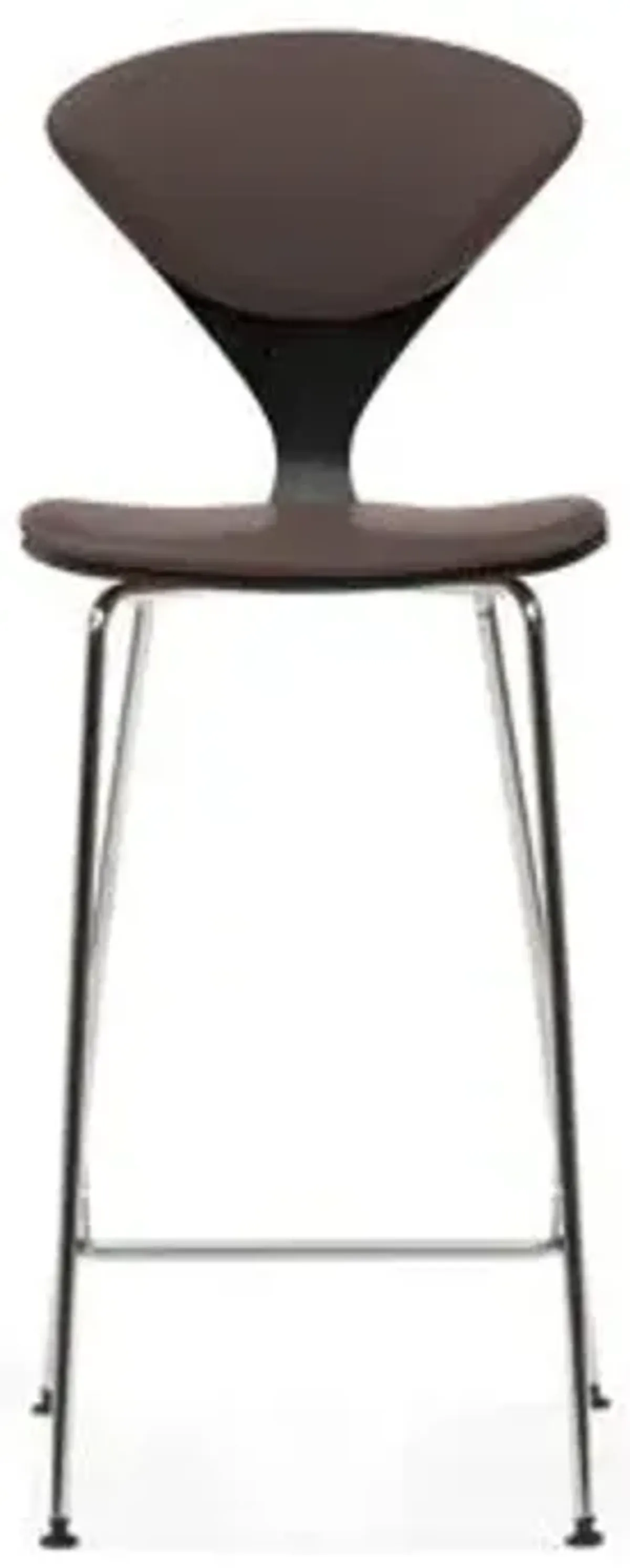 Cherner Seat and Back Upholstered Metal Base Stool