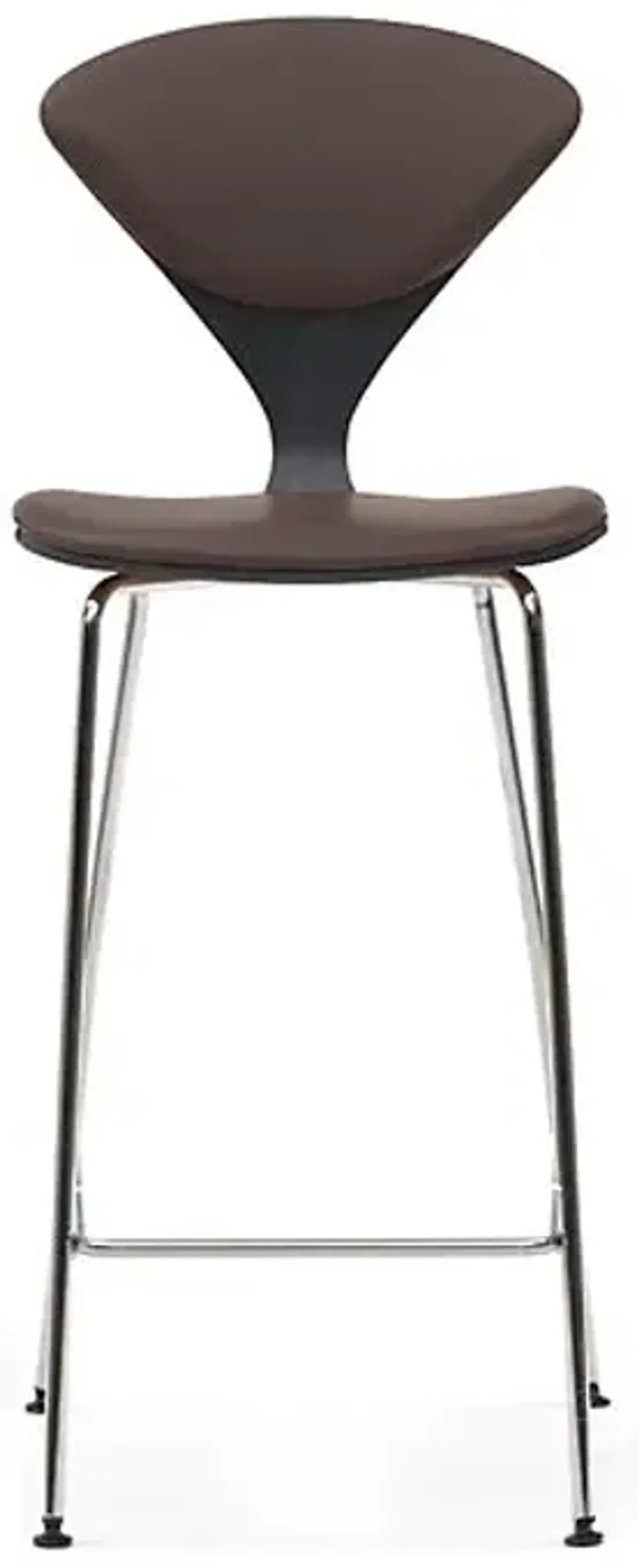 Cherner Seat and Back Upholstered Metal Base Stool