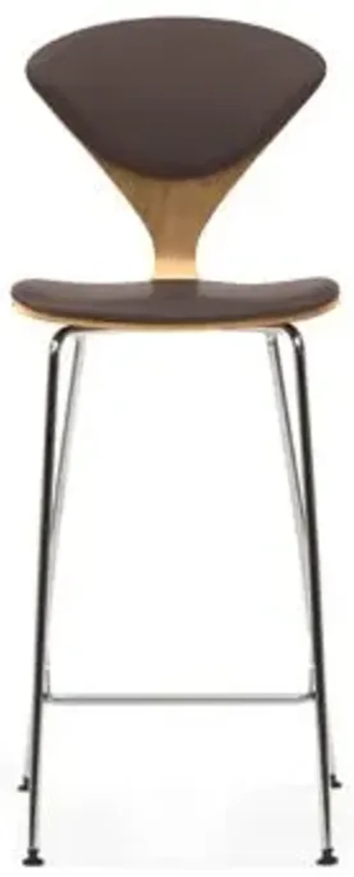 Cherner Seat and Back Upholstered Metal Base Stool