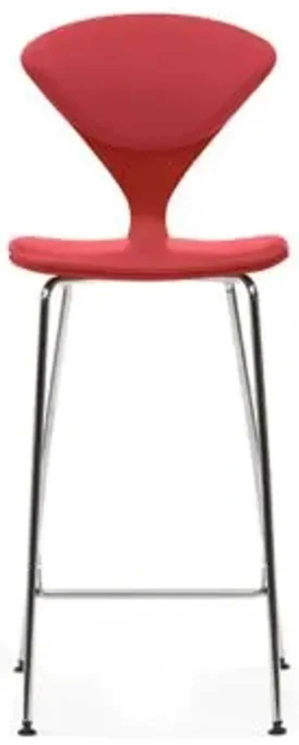 Cherner Seat and Back Upholstered Metal Base Stool