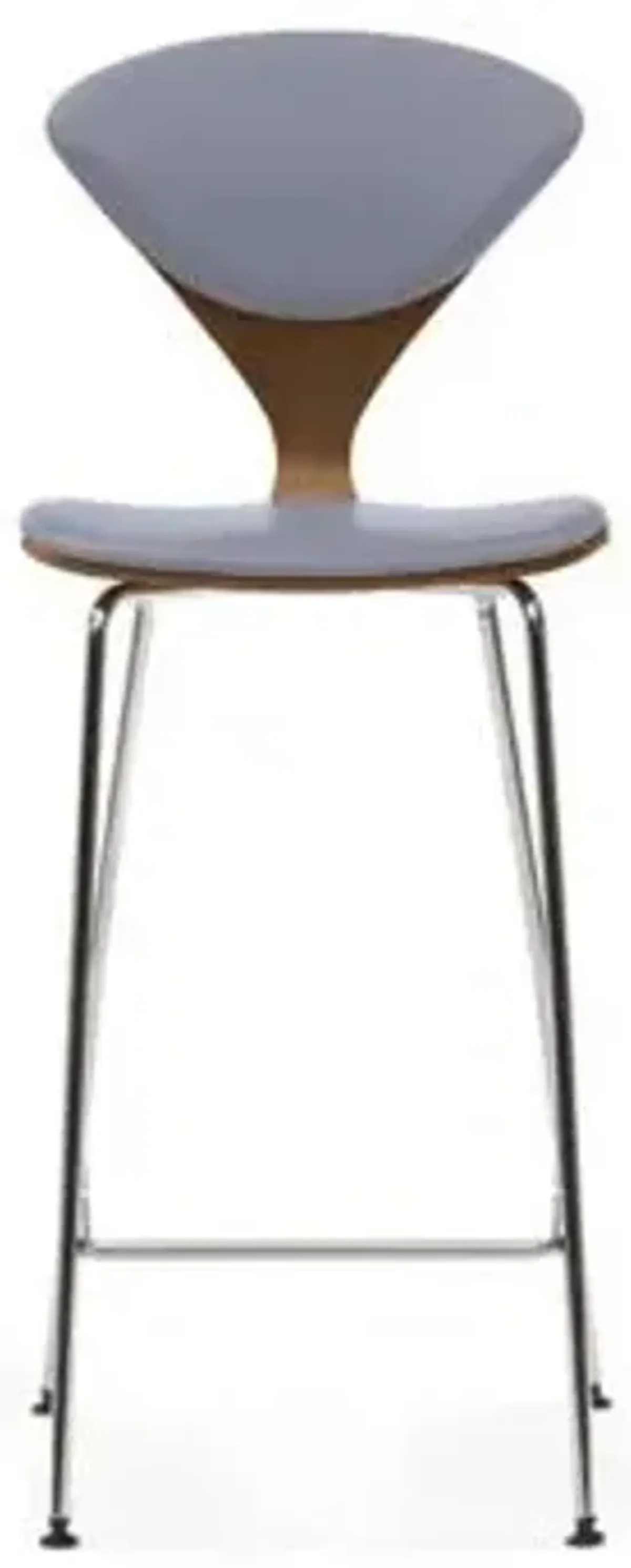 Cherner Seat and Back Upholstered Metal Base Stool