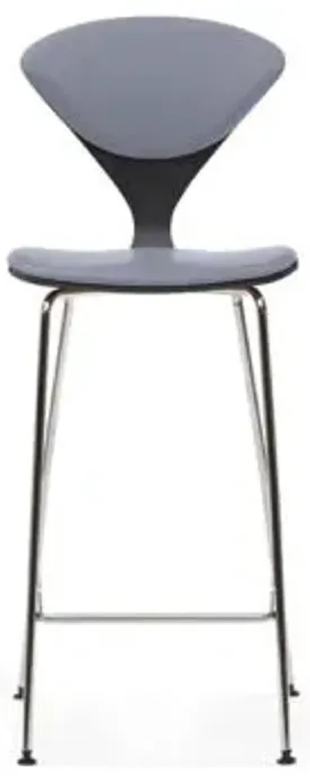 Cherner Seat and Back Upholstered Metal Base Stool