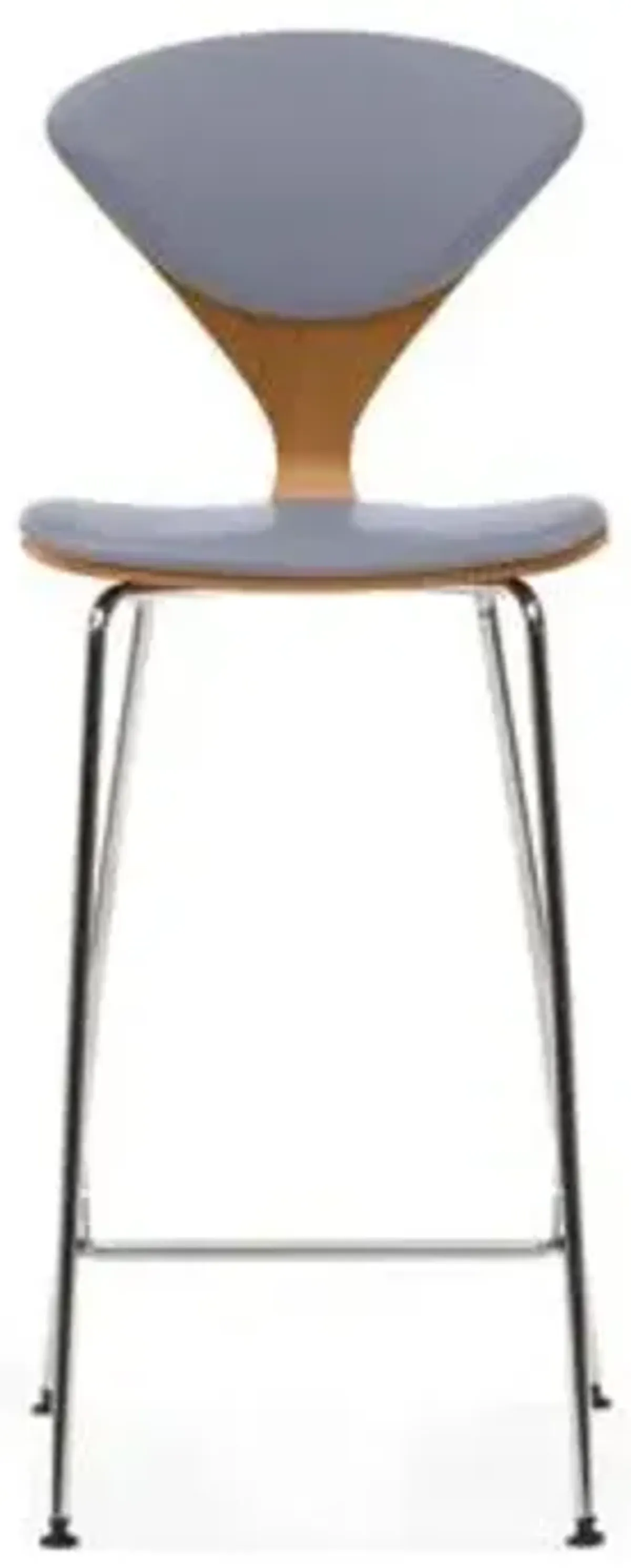 Cherner Seat and Back Upholstered Metal Base Stool