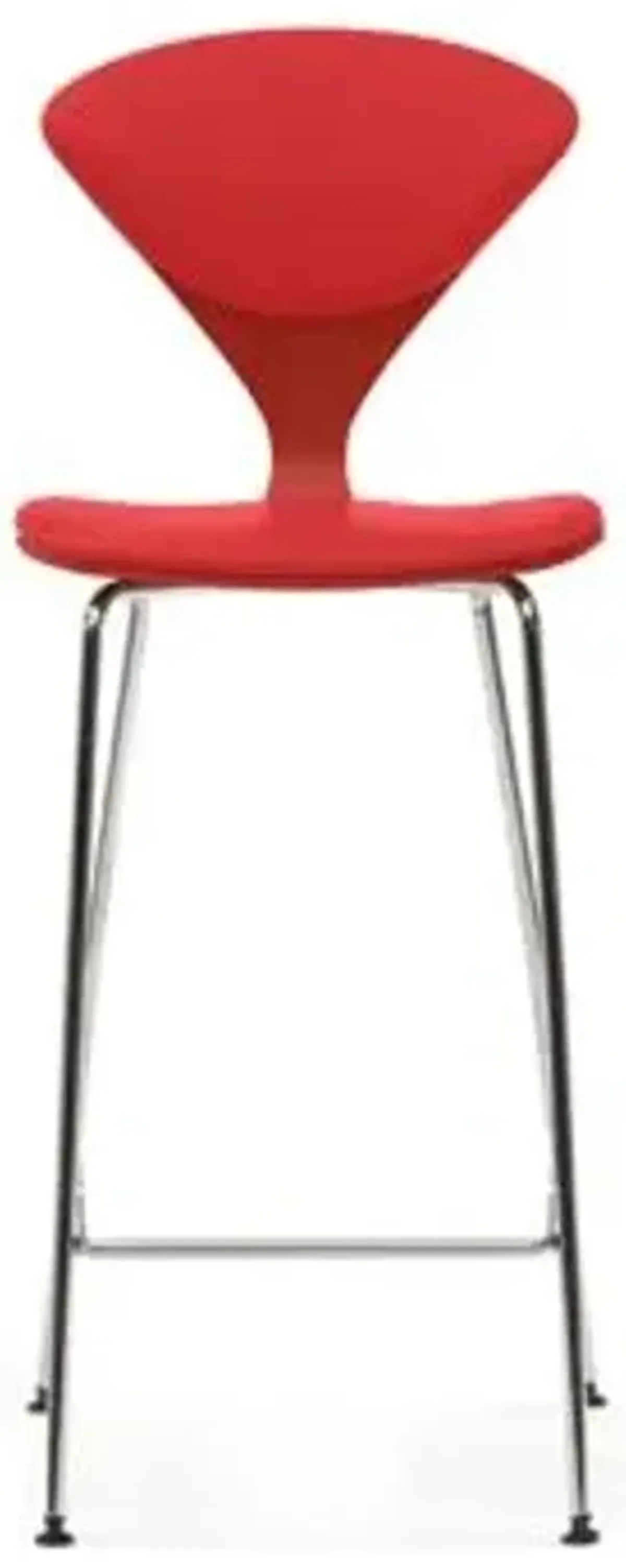 Cherner Seat and Back Upholstered Metal Base Stool