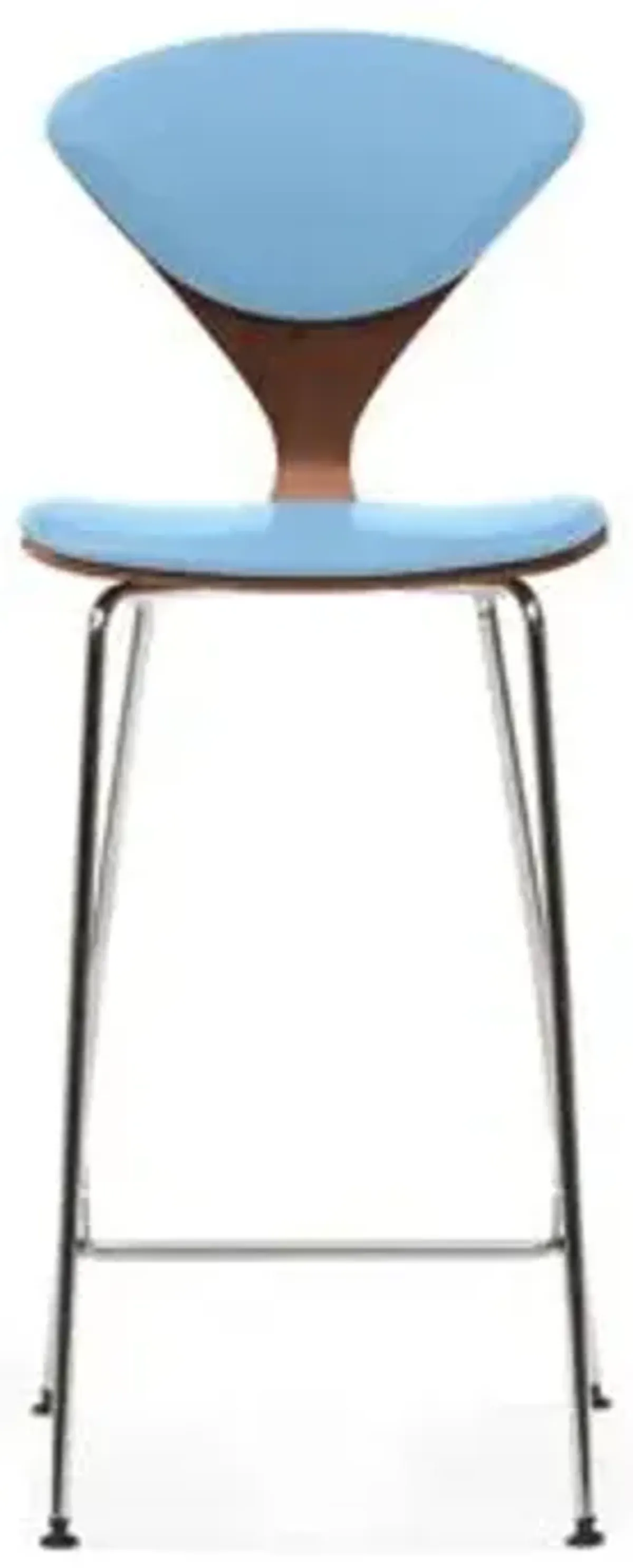 Cherner Seat and Back Upholstered Metal Base Stool