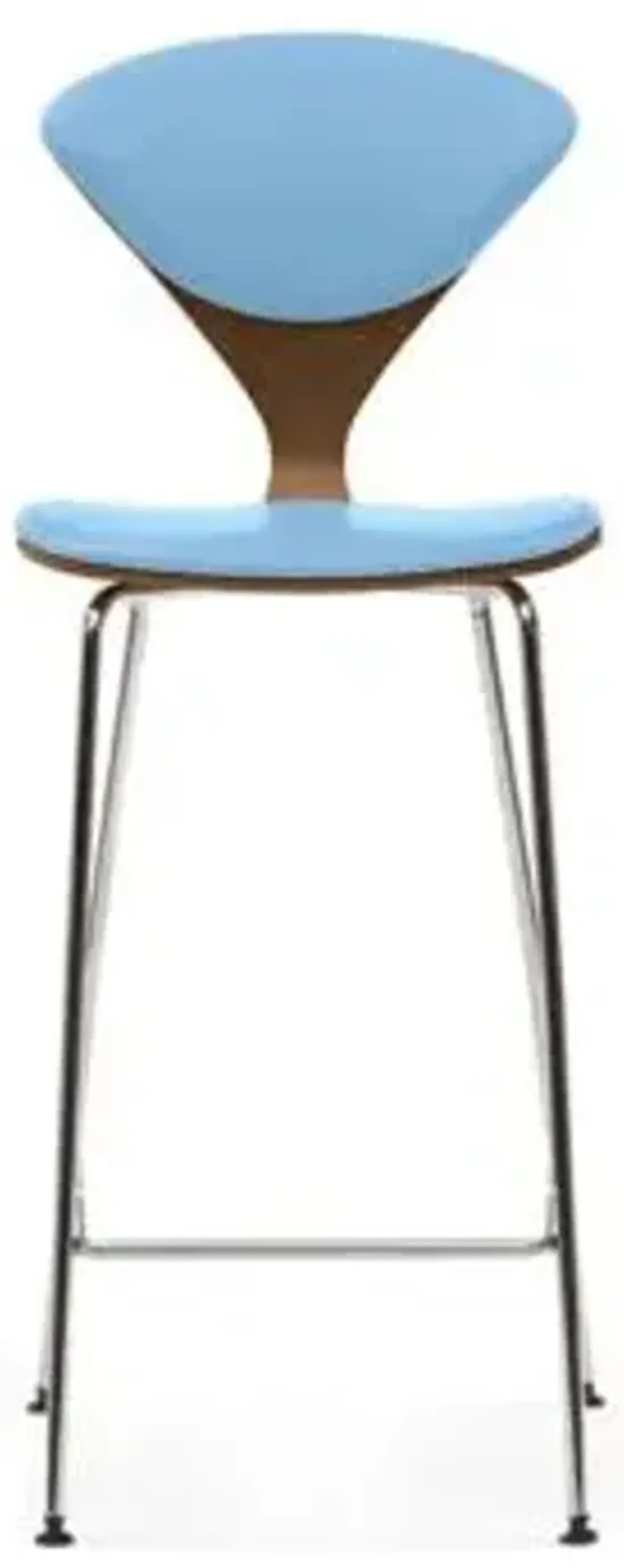 Cherner Seat and Back Upholstered Metal Base Stool