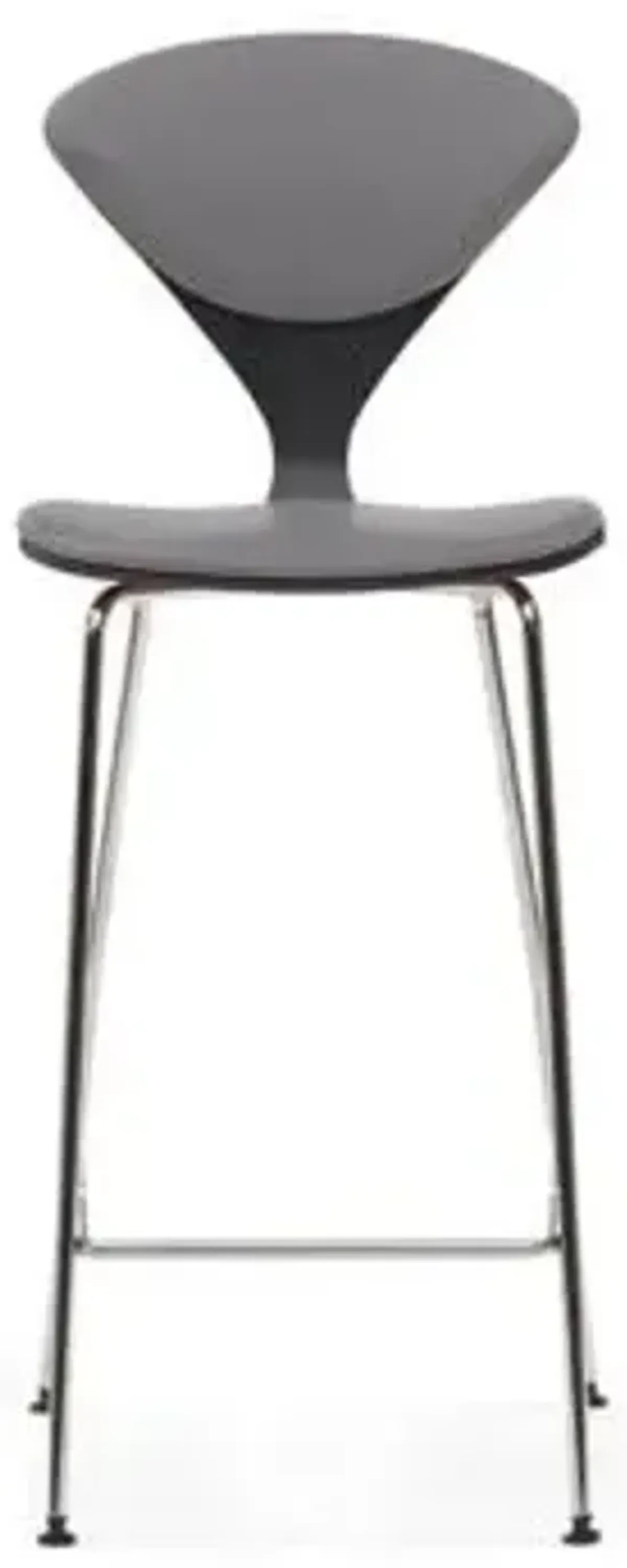Cherner Seat and Back Upholstered Metal Base Stool