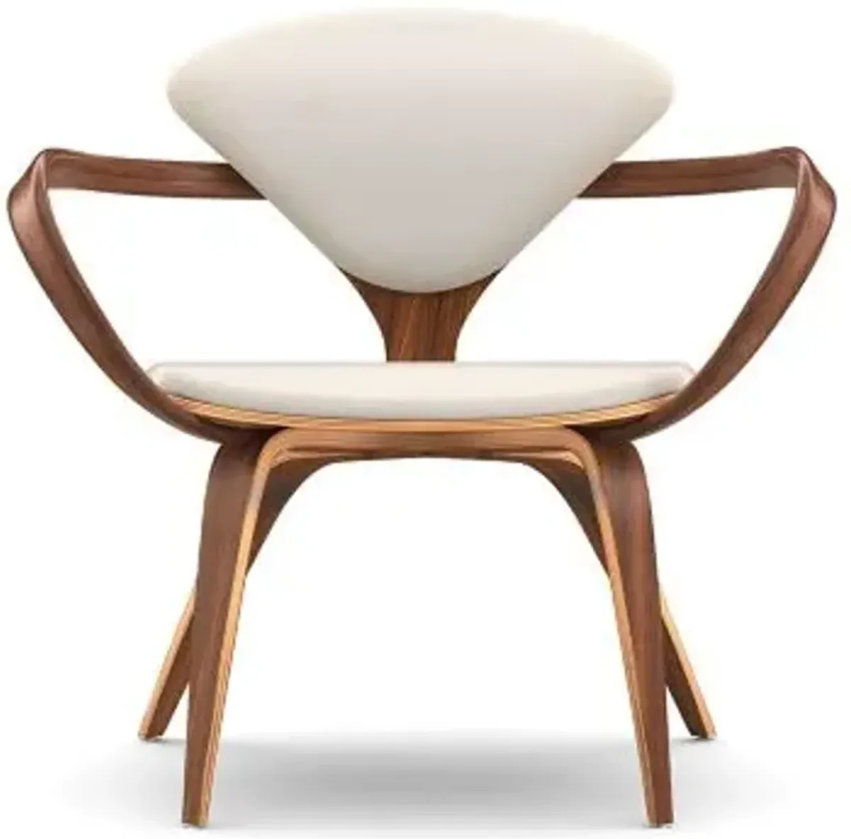 Cherner Seat and Back Upholstered Lounge Armchair