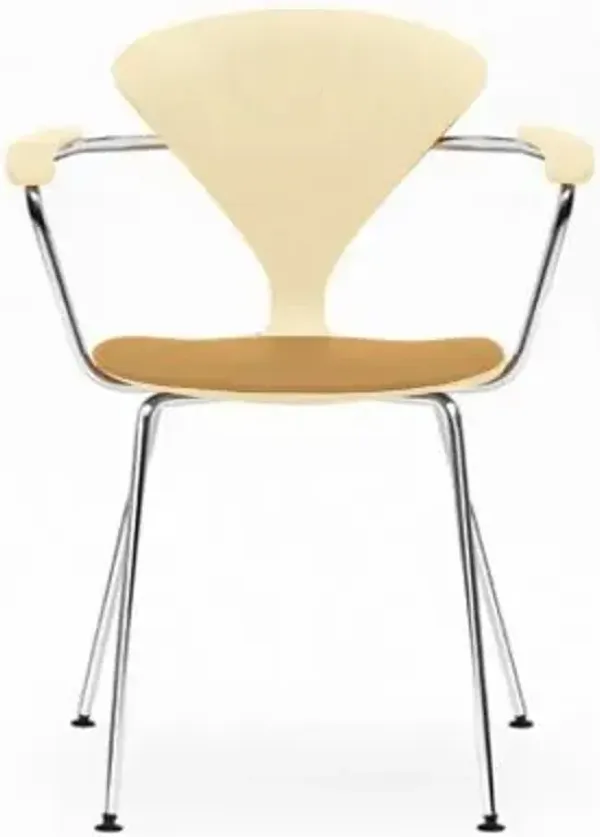 Cherner Metal Base Armchair with Seat Pad
