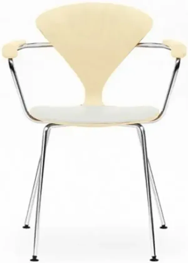 Cherner Metal Base Armchair with Seat Pad