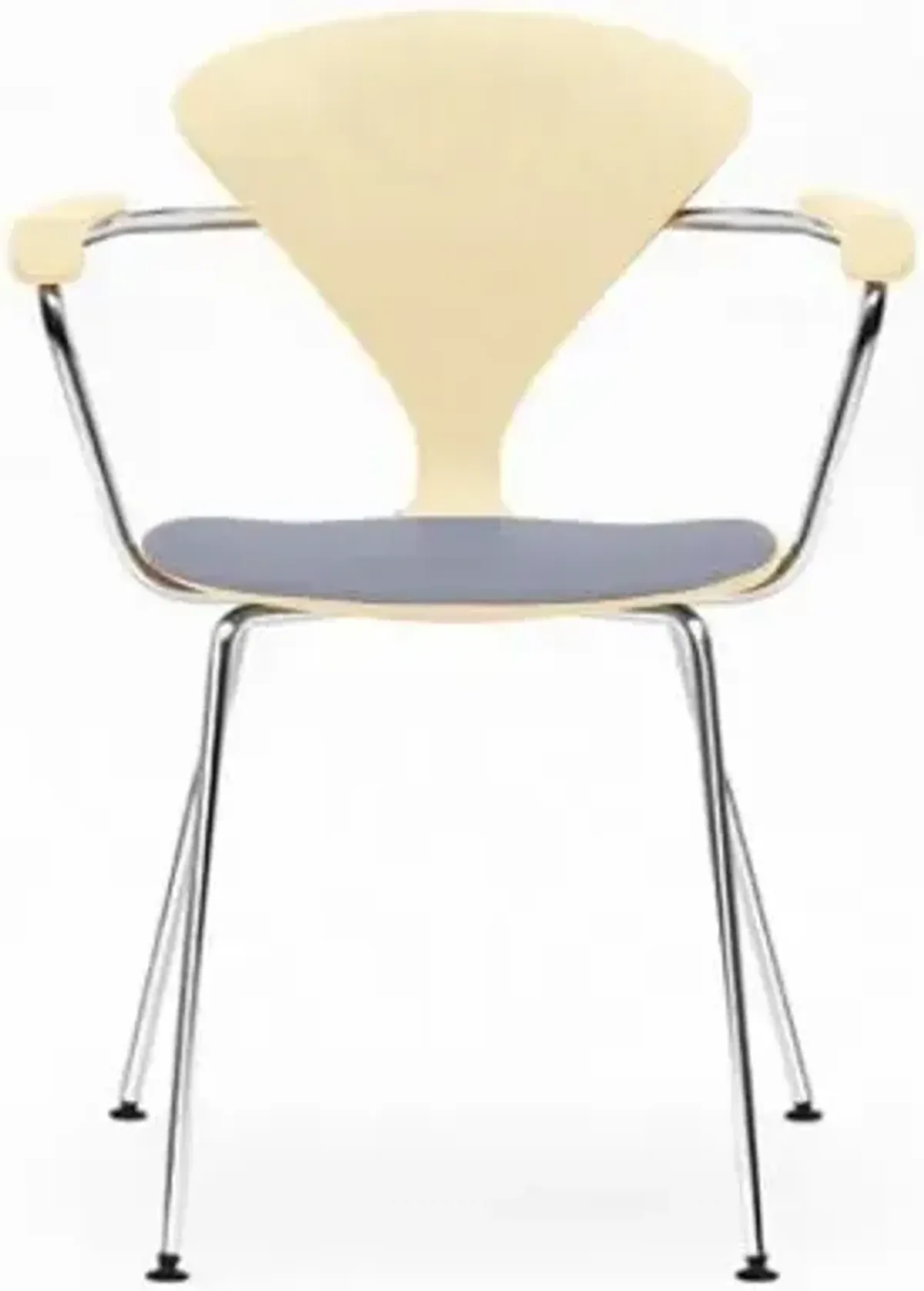 Cherner Metal Base Armchair with Seat Pad