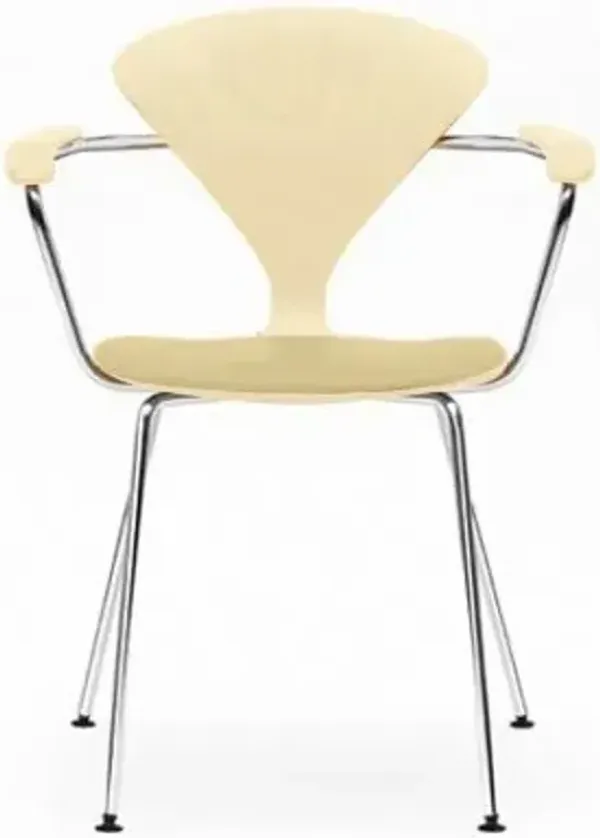 Cherner Metal Base Armchair with Seat Pad
