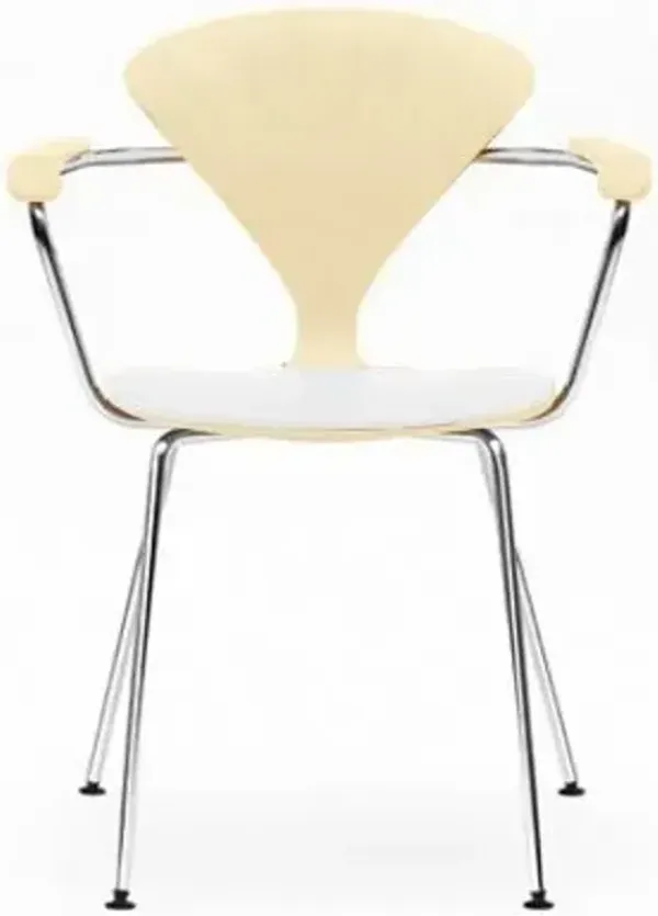Cherner Metal Base Armchair with Seat Pad