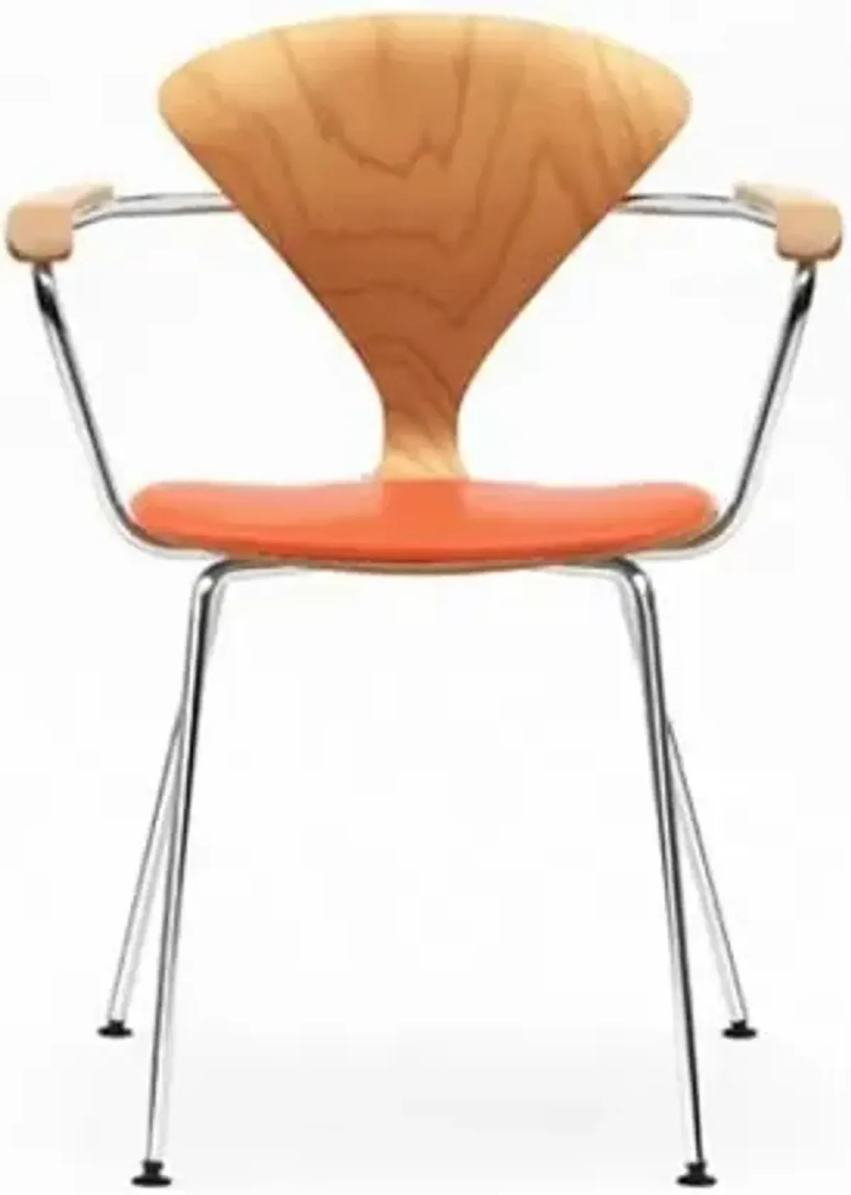 Cherner Metal Base Armchair with Seat Pad