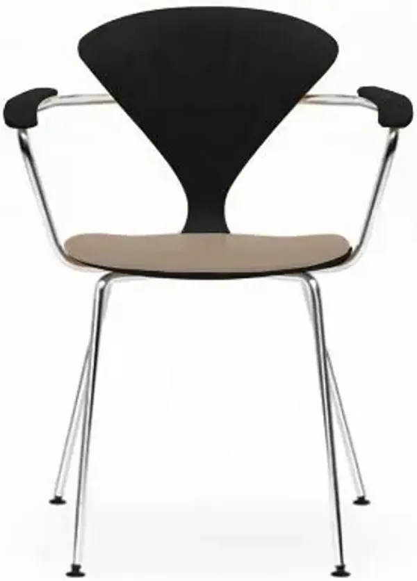 Cherner Metal Base Armchair with Seat Pad