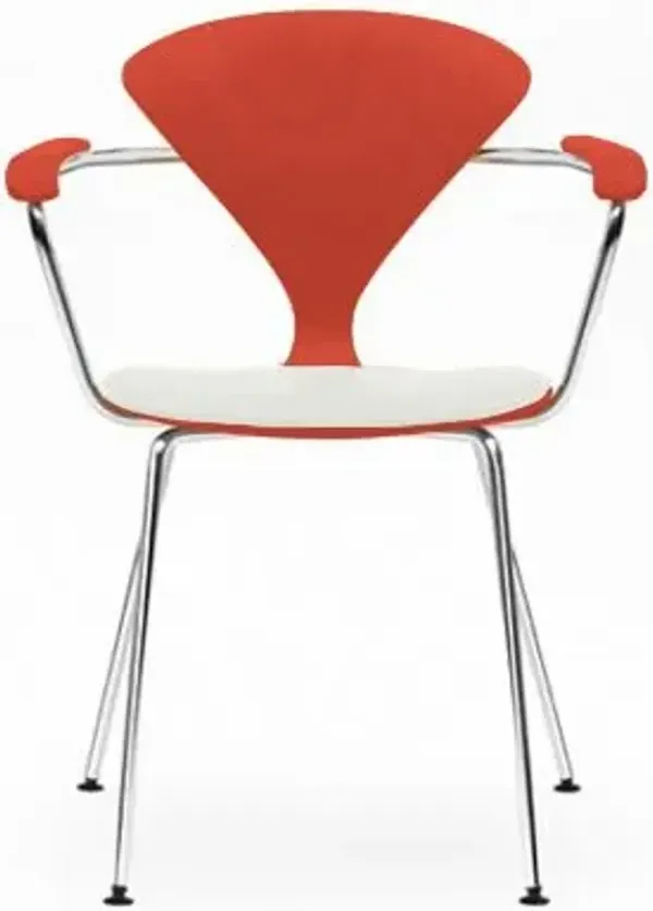 Cherner Metal Base Armchair with Seat Pad