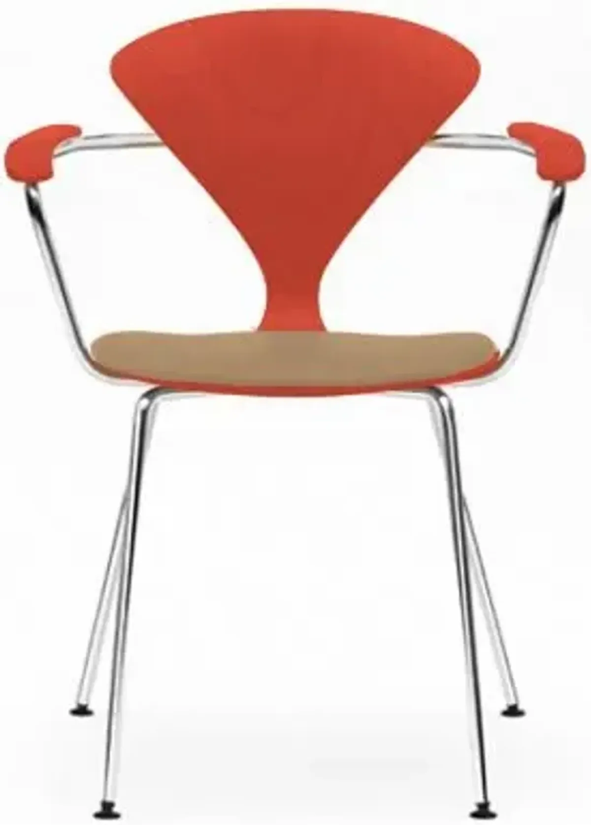 Cherner Metal Base Armchair with Seat Pad