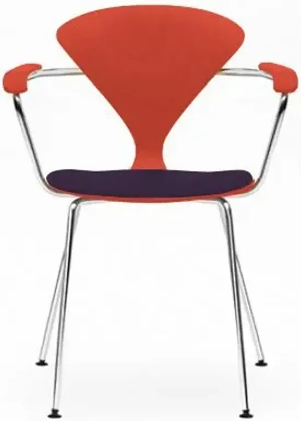 Cherner Metal Base Armchair with Seat Pad