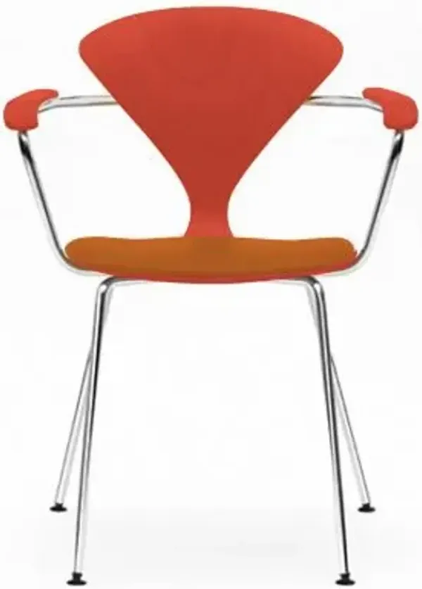 Cherner Metal Base Armchair with Seat Pad
