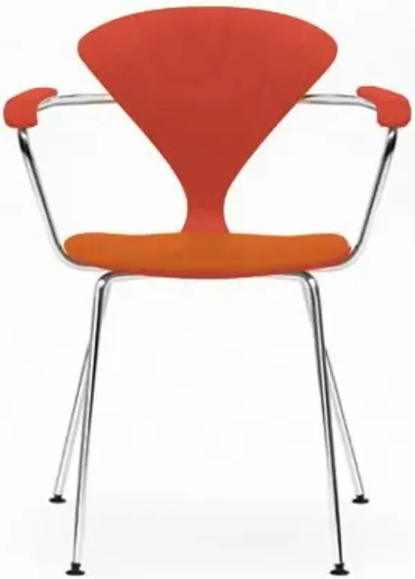 Cherner Metal Base Armchair with Seat Pad