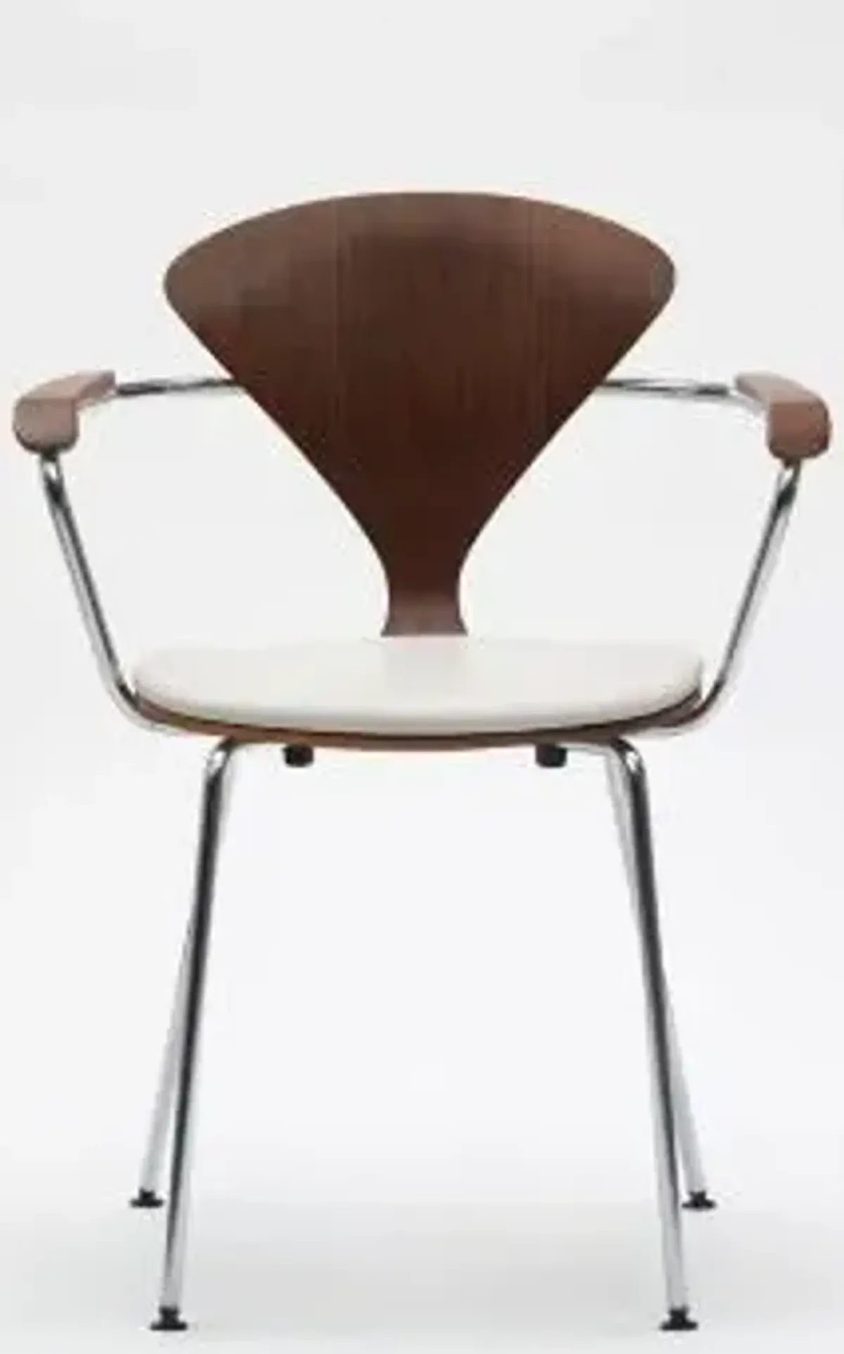 Cherner Metal Base Armchair with Seat Pad