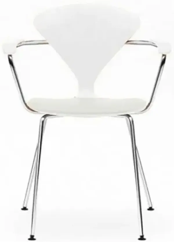 Cherner Metal Base Armchair with Seat Pad