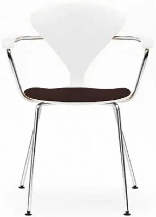 Cherner Metal Base Armchair with Seat Pad